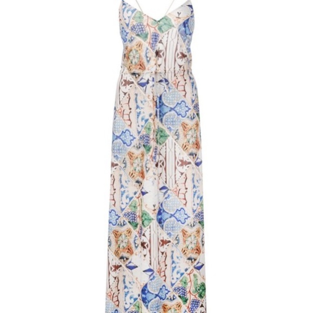 Esteban Cortazar Tile Print Dress